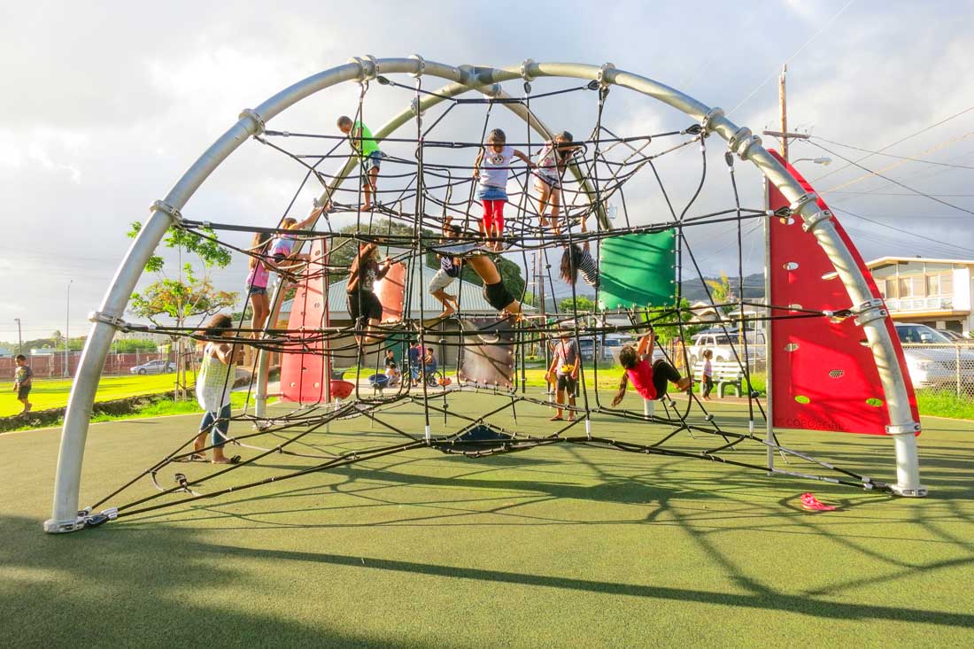 Dome Structure for climbing play equipment