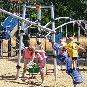 Climbing structures and playground equipment