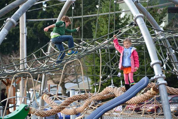 school age climbing playground