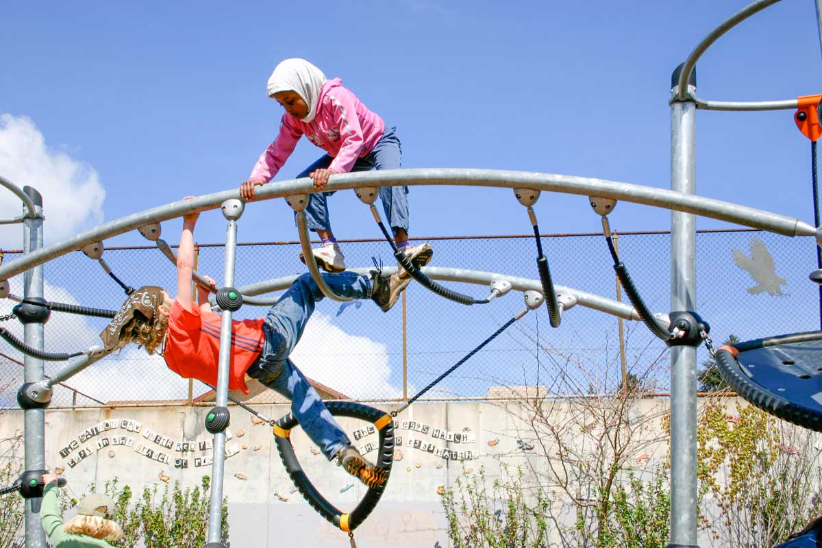 School age playground structure