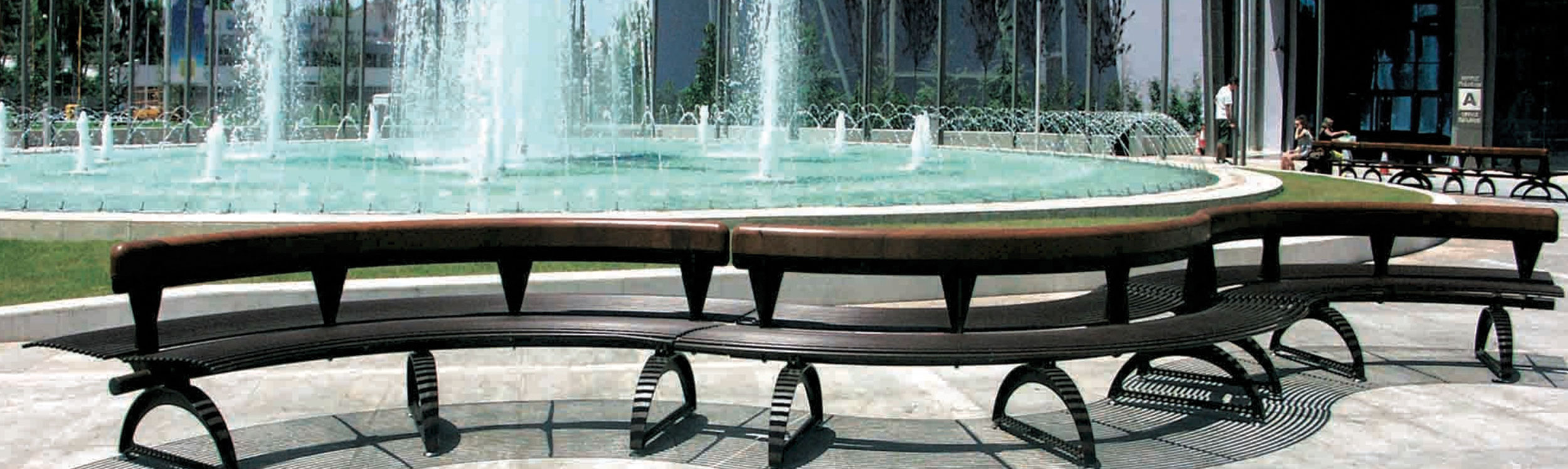 about-hero Park and site furnishings with seating for public spaces