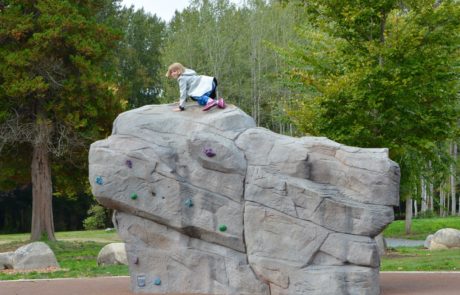 Confluence Park Rock Climber