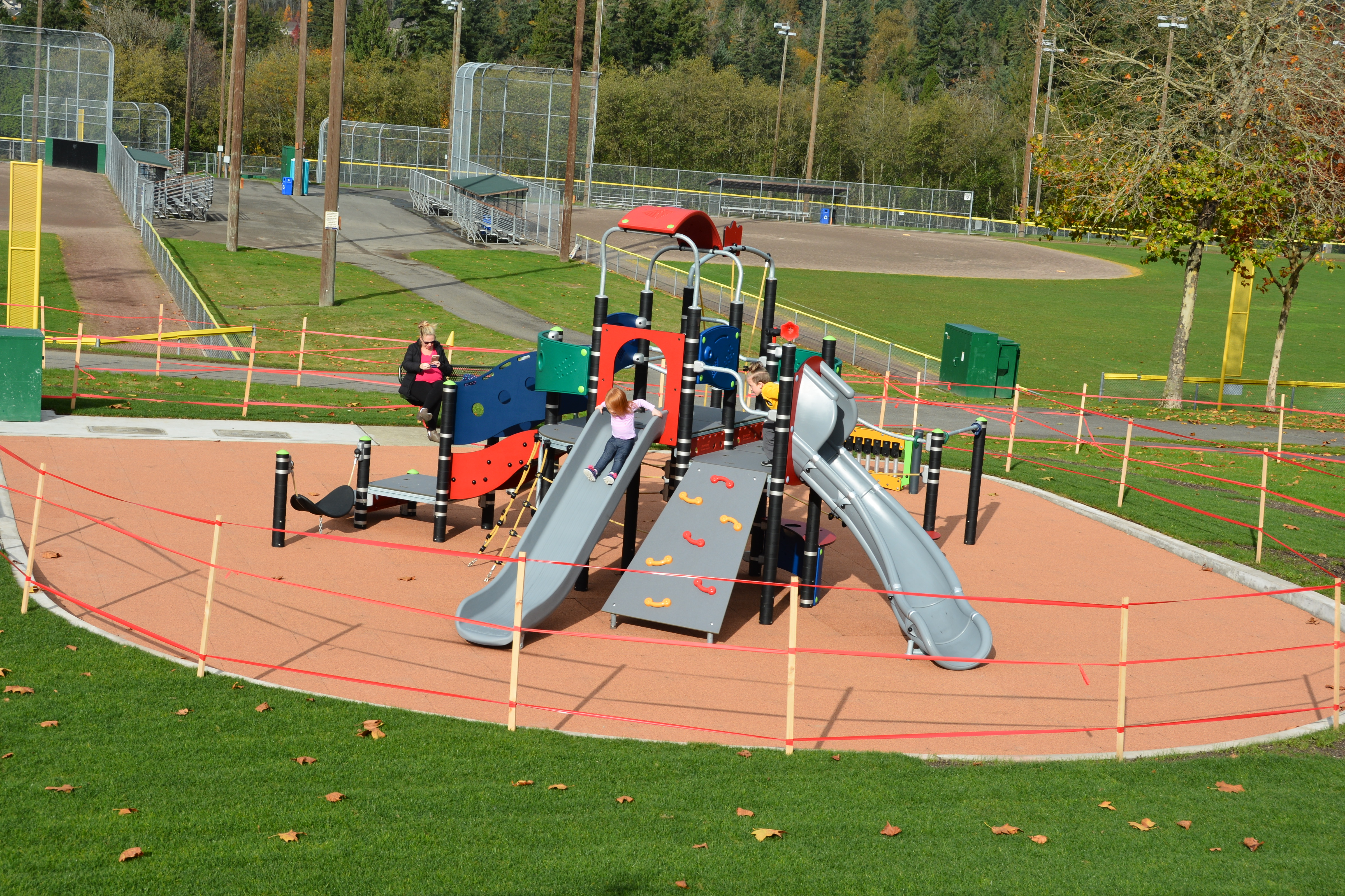 The 2-5 year old play structure at Petrovitsky Park