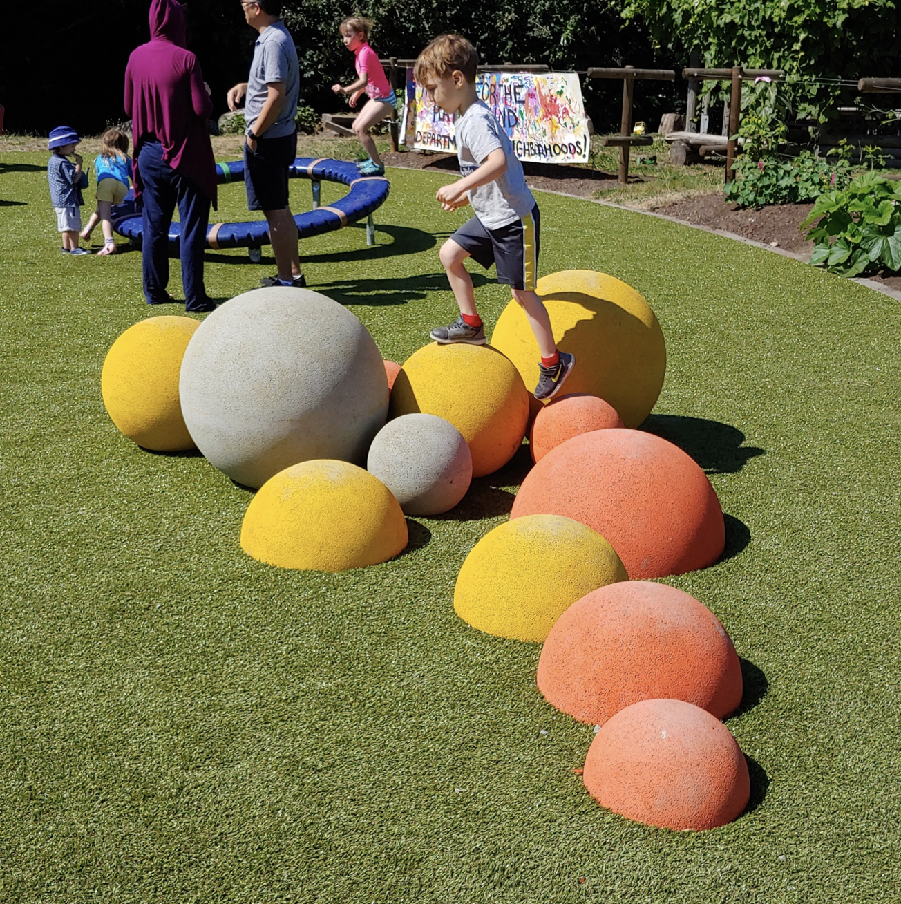 GOric Balls and Half Balls Seattle Childrens Play Garden